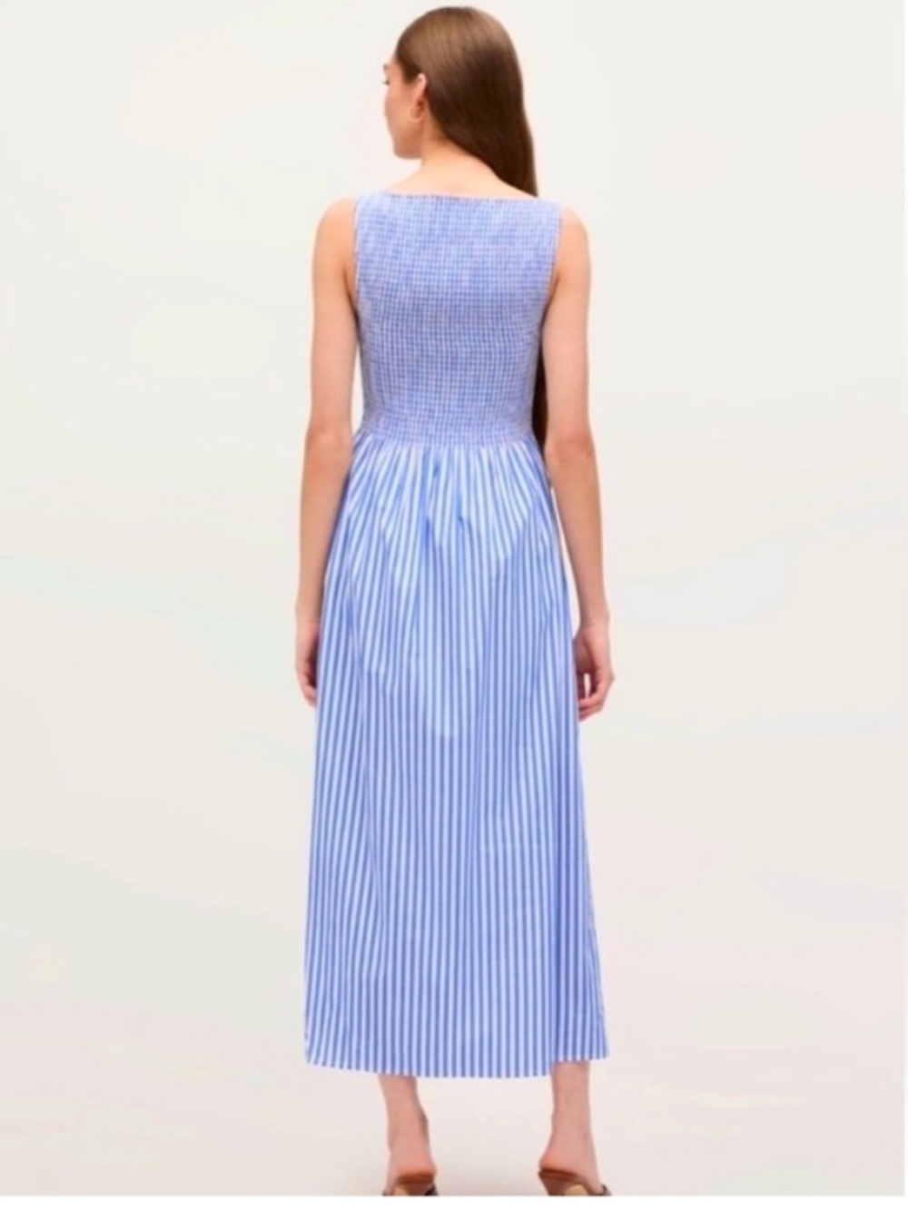 Hill House Cosima Nap dress. Blueberry Stripe. M. EUC - Picture 3 of 9
